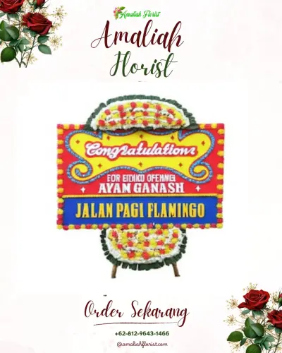 Bunga Papan Congratulation di Gedangmas